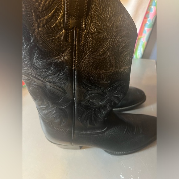 Ariat | Black Leather Cowboy Boots - Men’s - Picture 10 of 11
